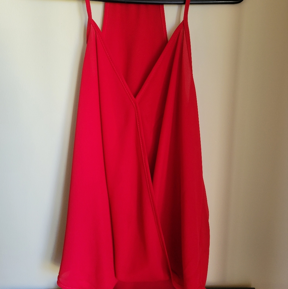Red tank top